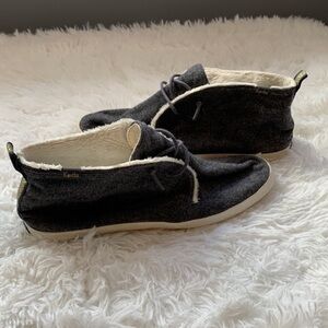 Keds Grey & White Slip-On Soft Sneakers